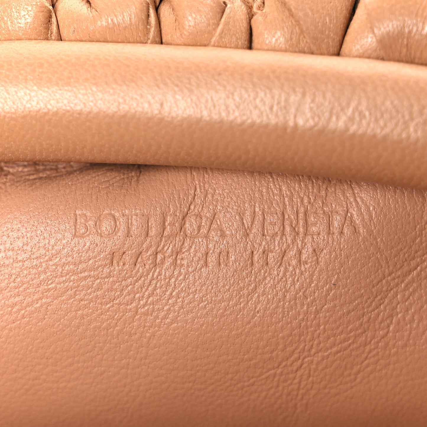 Nappa Intrecciato The Mini Pouch Almond