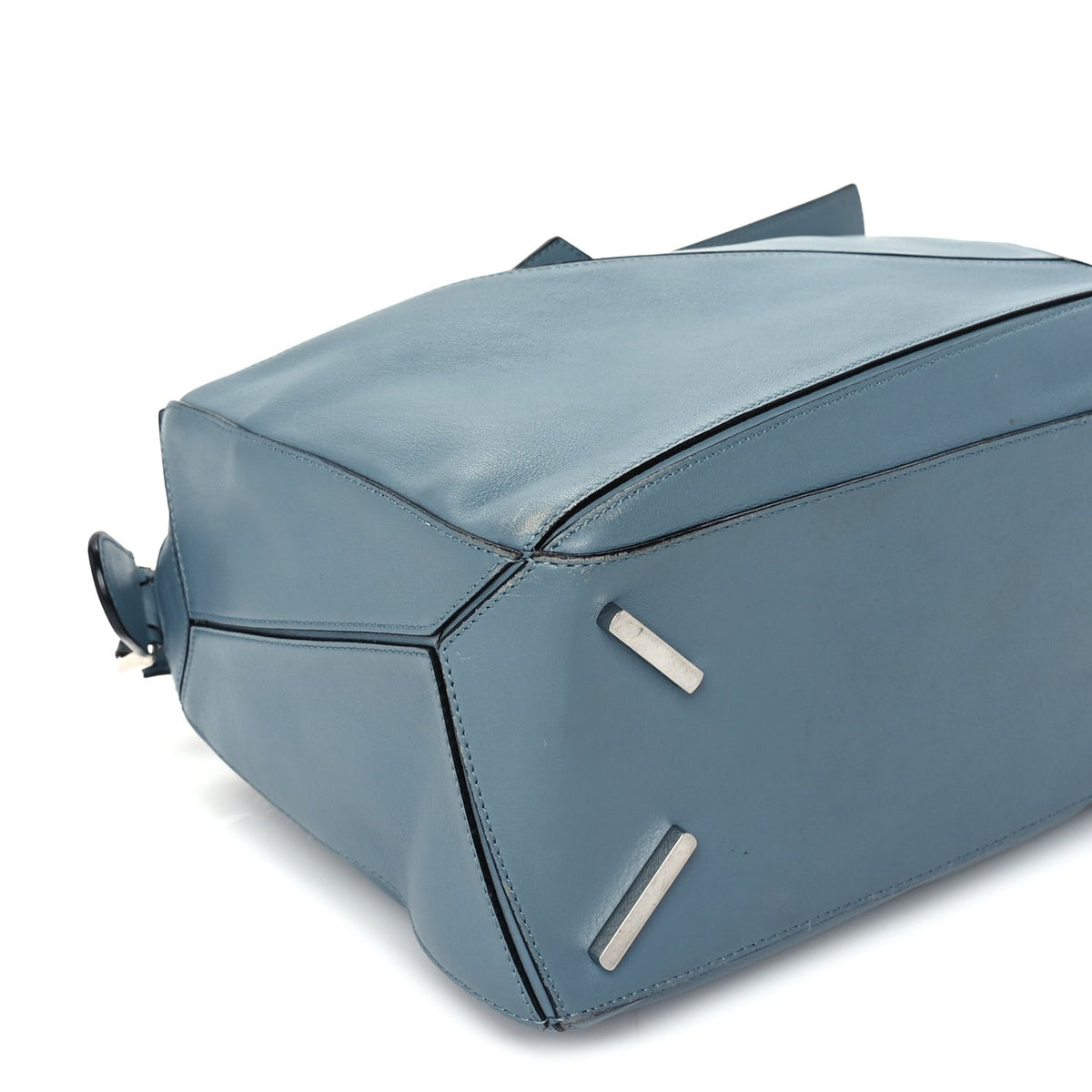 Loewe Calfskin Medium Puzzle Bag Blue 7 of 8