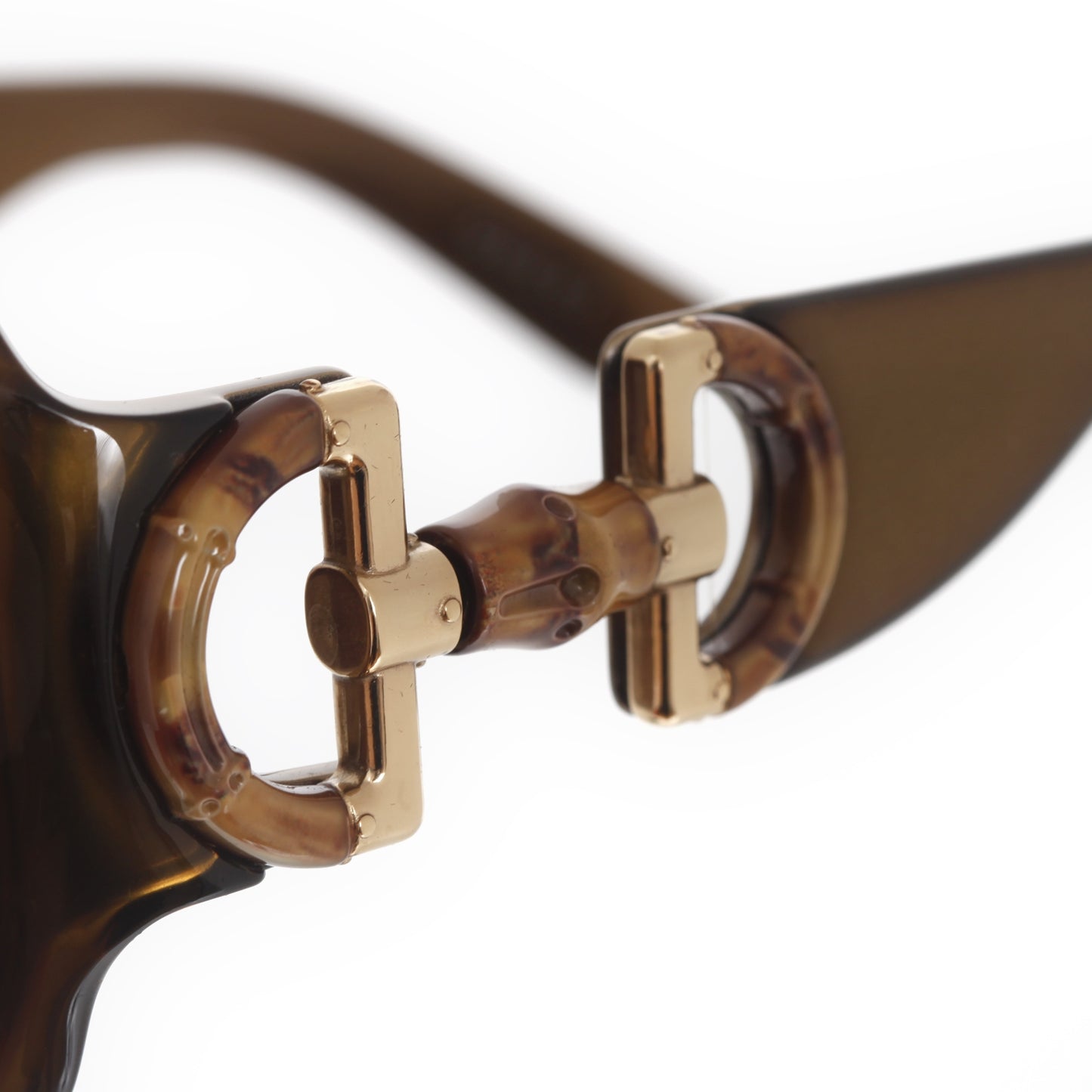 Bamboo Horsebit Sunglasses Brown