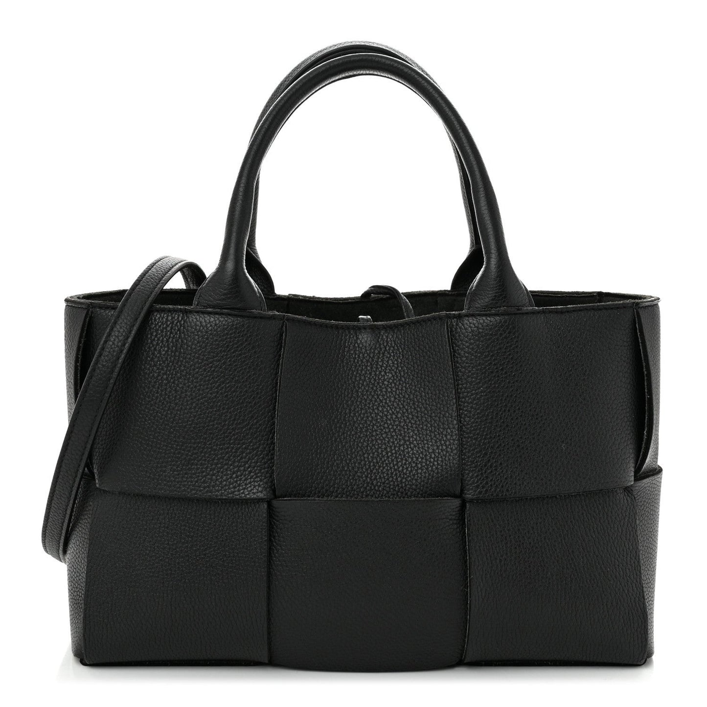 Nappa Maxi Intrecciato Mini Arco Tote Black