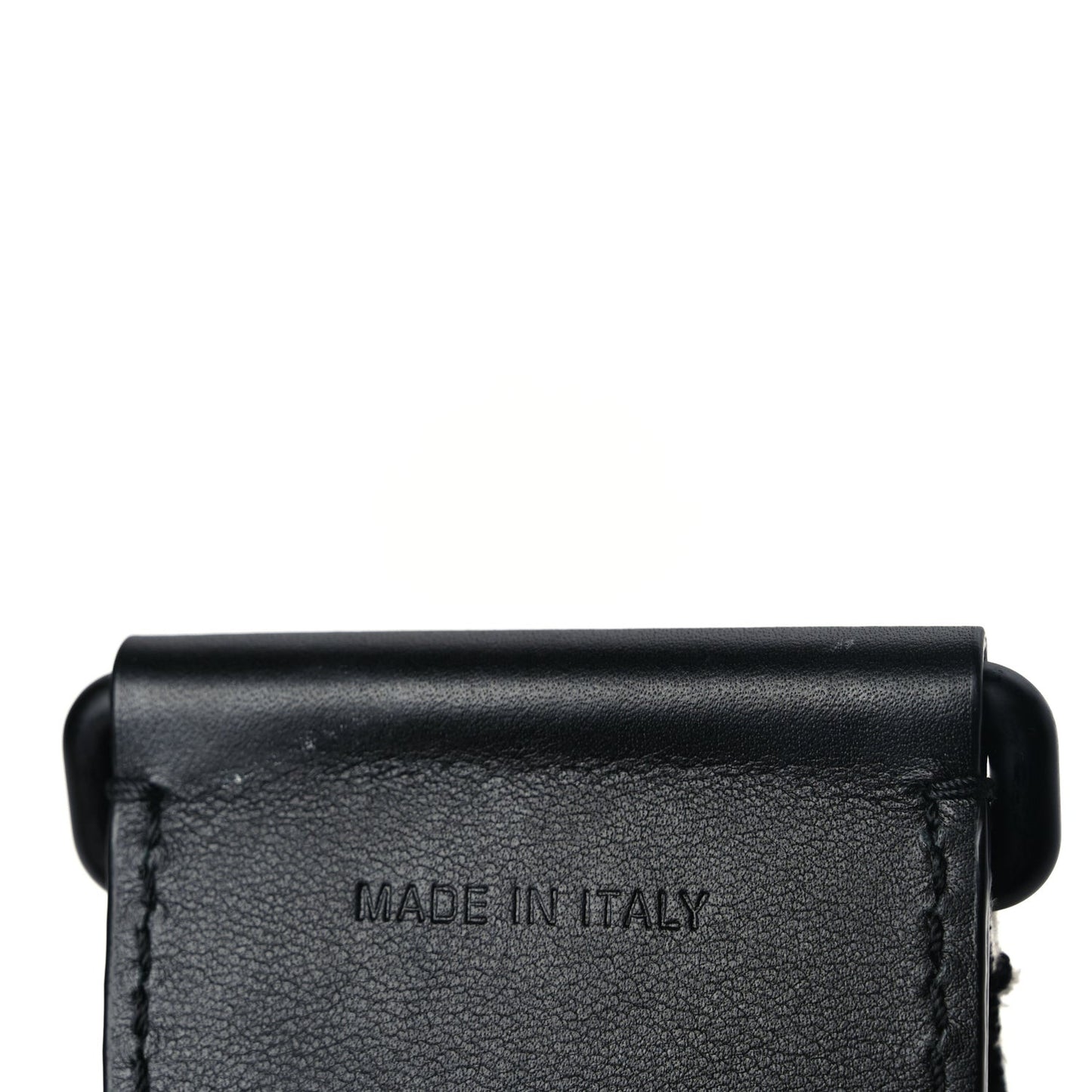 Canvas Embroidered Shoulder Strap Black Ultramatte