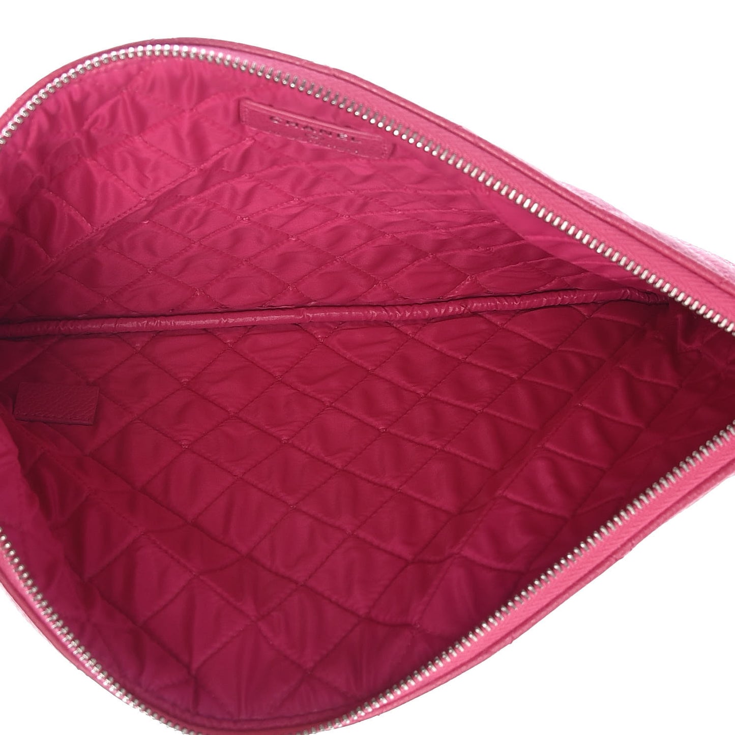 Caviar Quilted Medium Cosmetic Case Pink