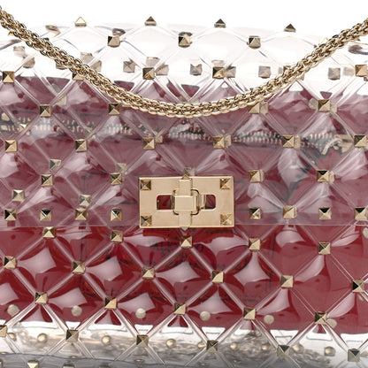 Valentino Garavani PVC Medium Rockstud Spike Shoulder Bag 7 of 9