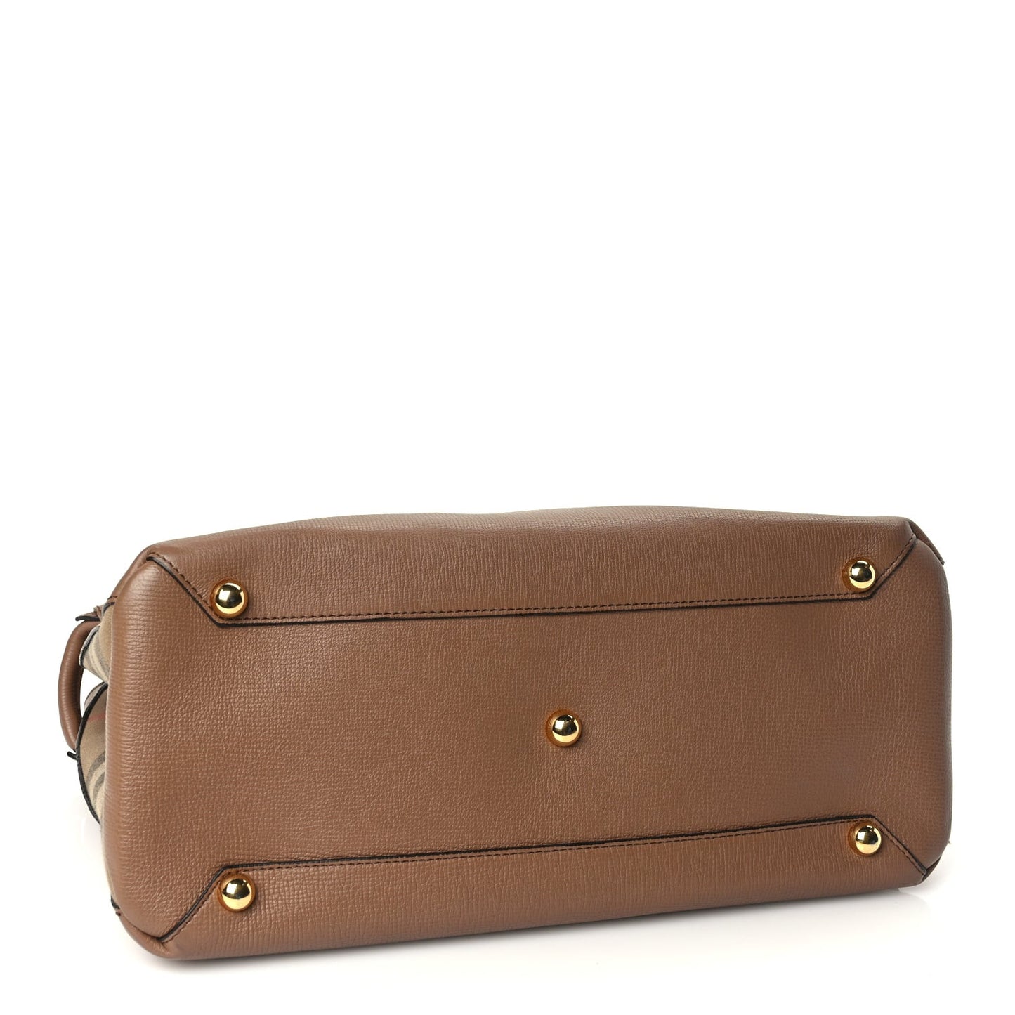 Grainy Calfskin House Check Medium Banner Tote