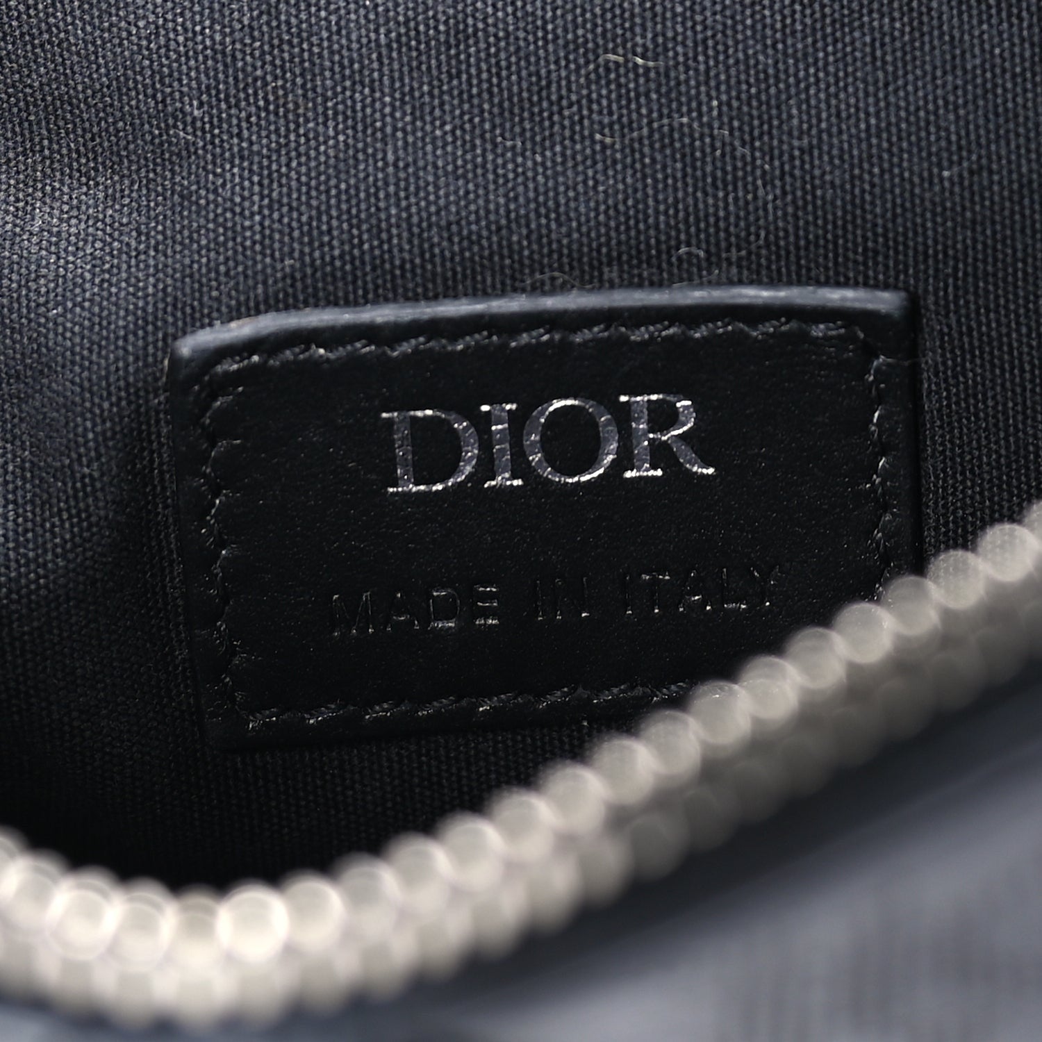 Christian Dior Calfskin Perforated Oblique Galaxy Mens Saddle Bag  Black 5 of 7