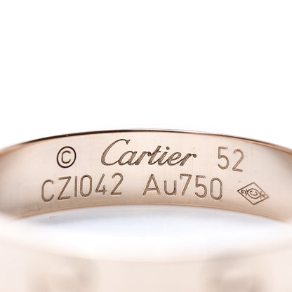 Cartier 18K Pink Gold 3.5mm LOVE Wedding Band Ring 52 6 4 of 4