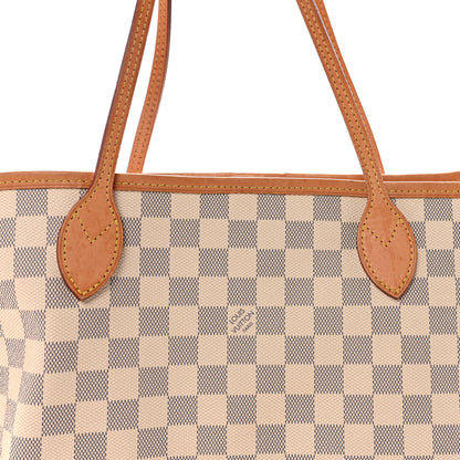 Louis Vuitton Damier Azur Neo Neverfull MM Rose Ballerine 7 of 10