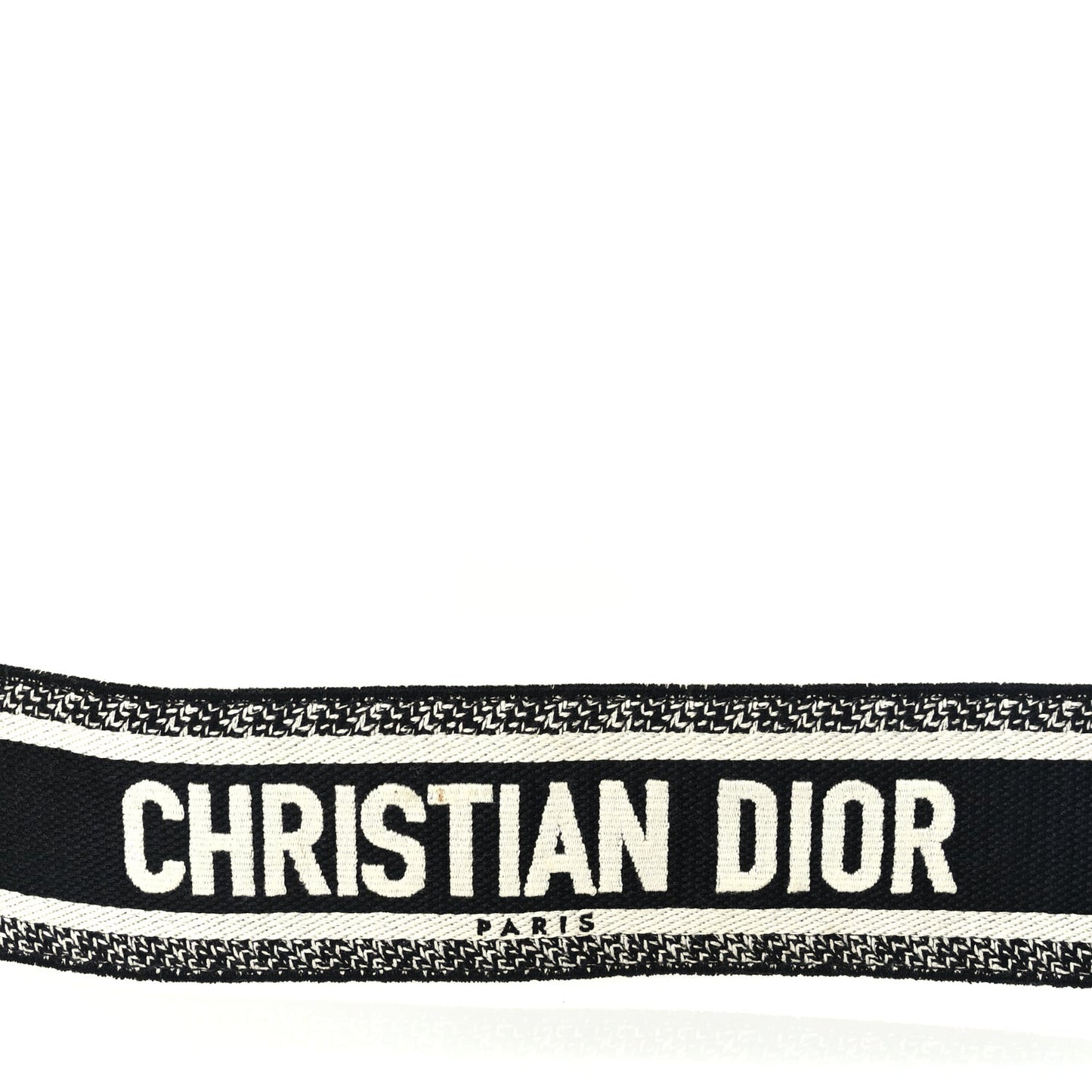 Canvas Embroidered Shoulder Strap Black Ultramatte