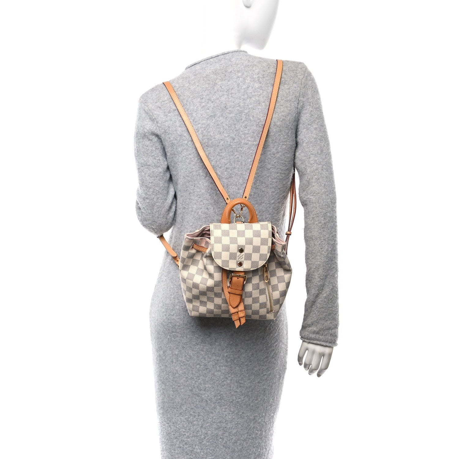 Louis Vuitton Damier Azur Sperone BB Backpack 2 of 7
