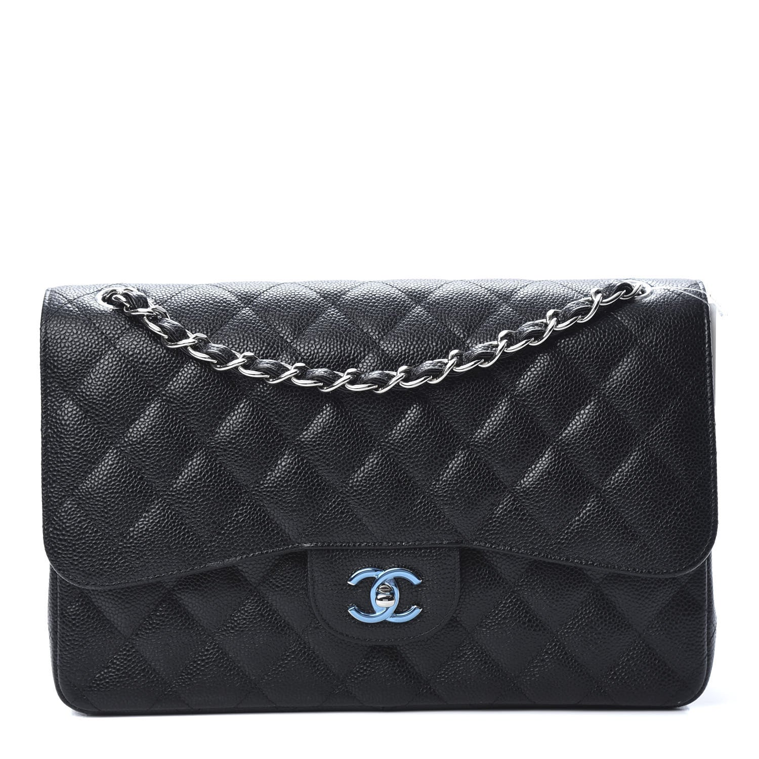 Chanel Caviar Quilted Jumbo Double Flap Black 1 of 12