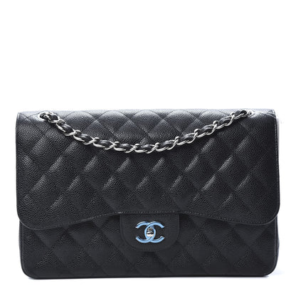 Chanel Caviar Quilted Jumbo Double Flap Black 1 of 12