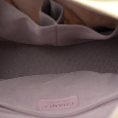 Chanel Tweed PVC Patent Chevron Quilted Medium Gabrielle Hobo White 5 of 16