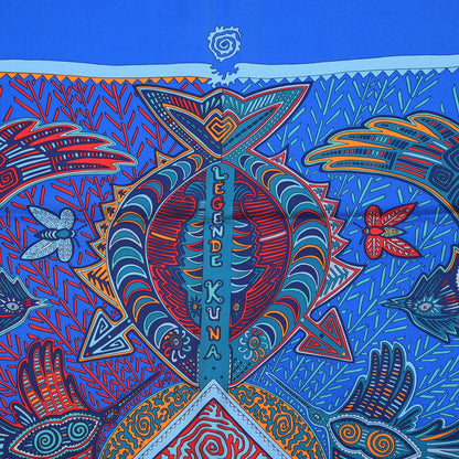 Hermes Silk Legende Kuna Peuple de Panama Scarf 90 9 of 11