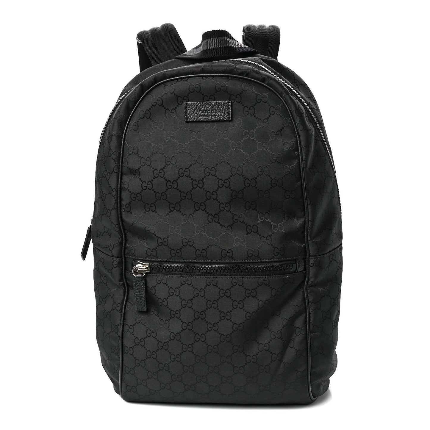 Nylon Monogram Slim Backpack Black