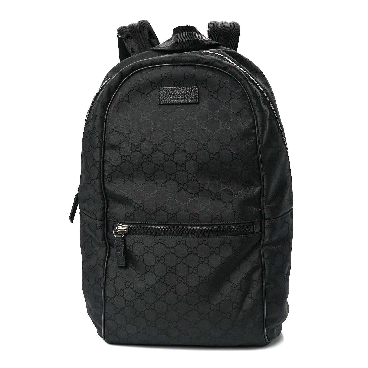 Gucci Nylon Monogram Slim Backpack Black 1 of 13