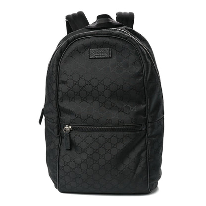 Gucci Nylon Monogram Slim Backpack Black 1 of 13