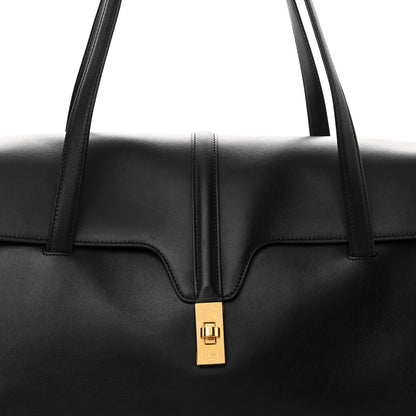 Celine Grained Calfskin Large Soft 16 Bag Black 7 of 13
