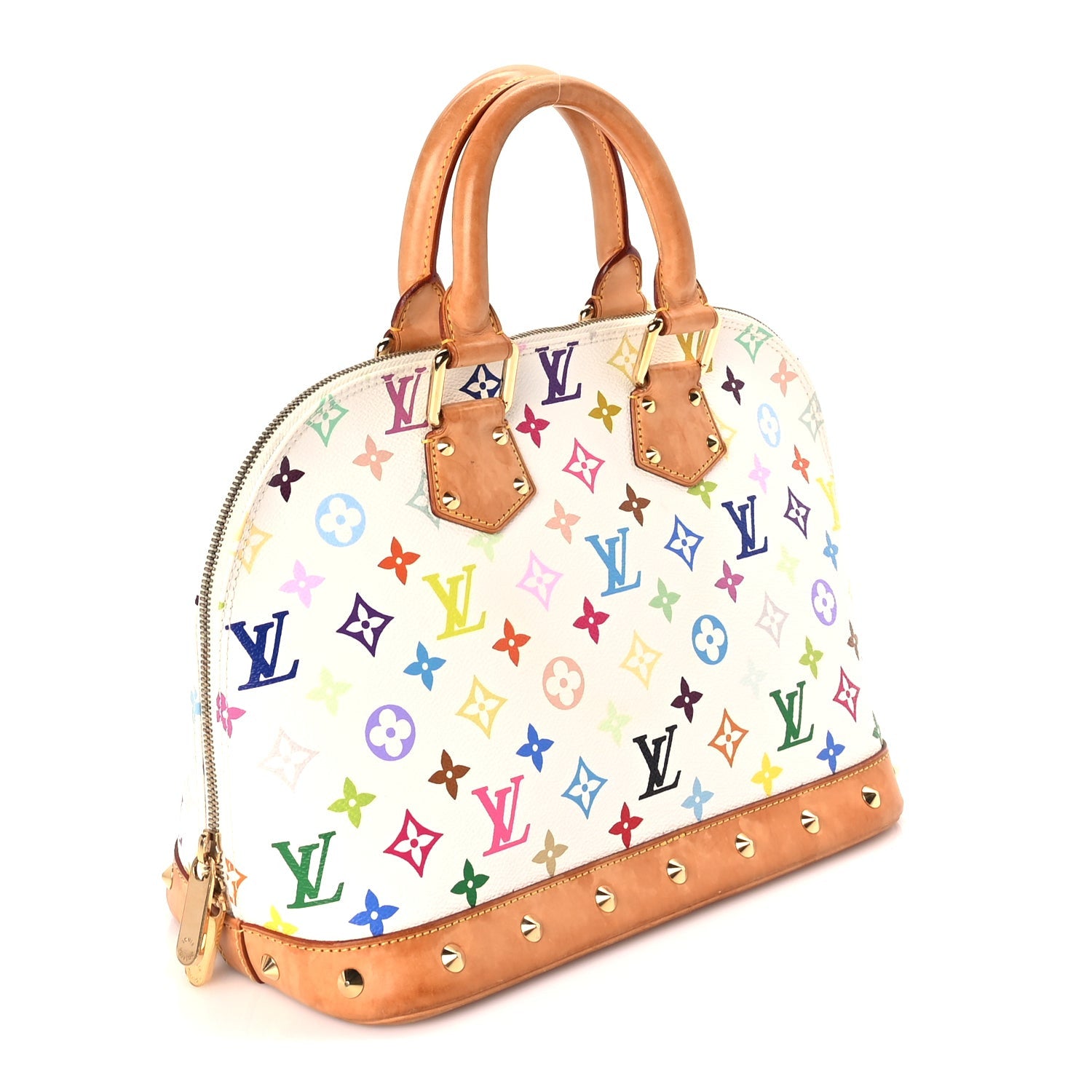 Louis Vuitton Monogram Multicolor Alma  White 2 of 8