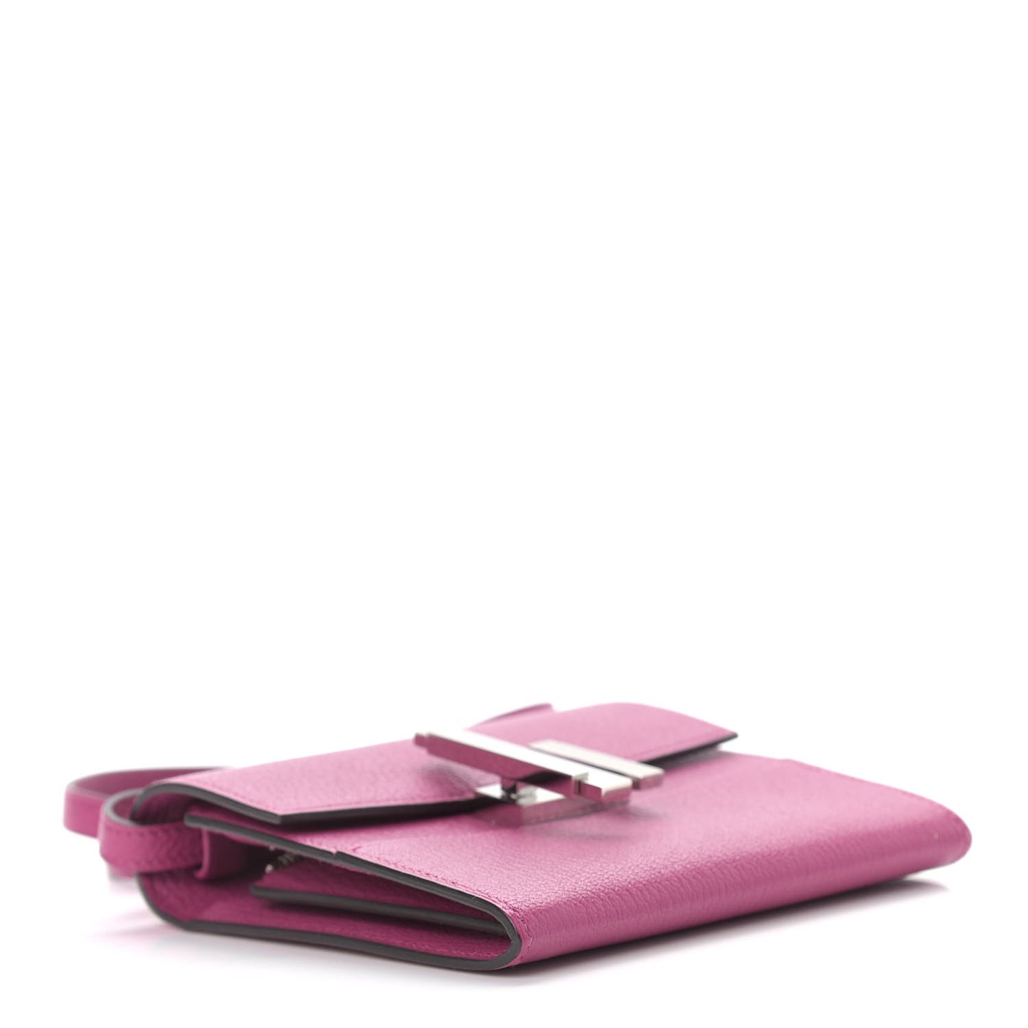 Chevre Mysore Mini Cinhetic Wallet Rose Pourpre