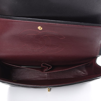 Chanel Caviar Quilted Maxi Double Flap Black 7 of 9