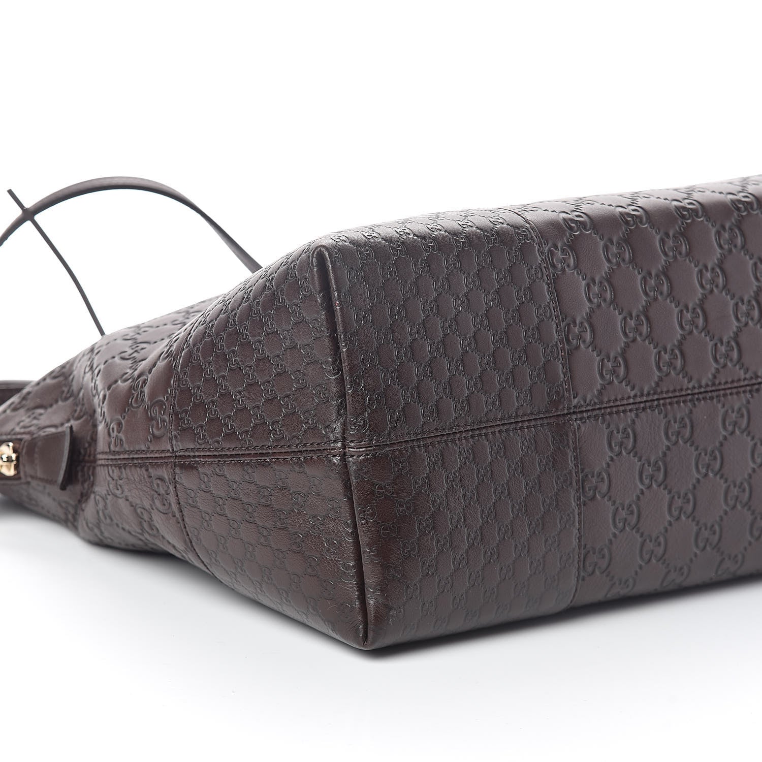 Gucci Guccissima Medium Bree Shoulder Bag Chocolate 9 of 10