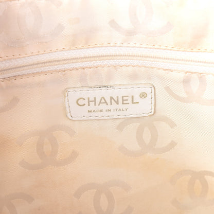 Chanel Calfskin Contrast Stitch Surpique Bowler White 9 of 11
