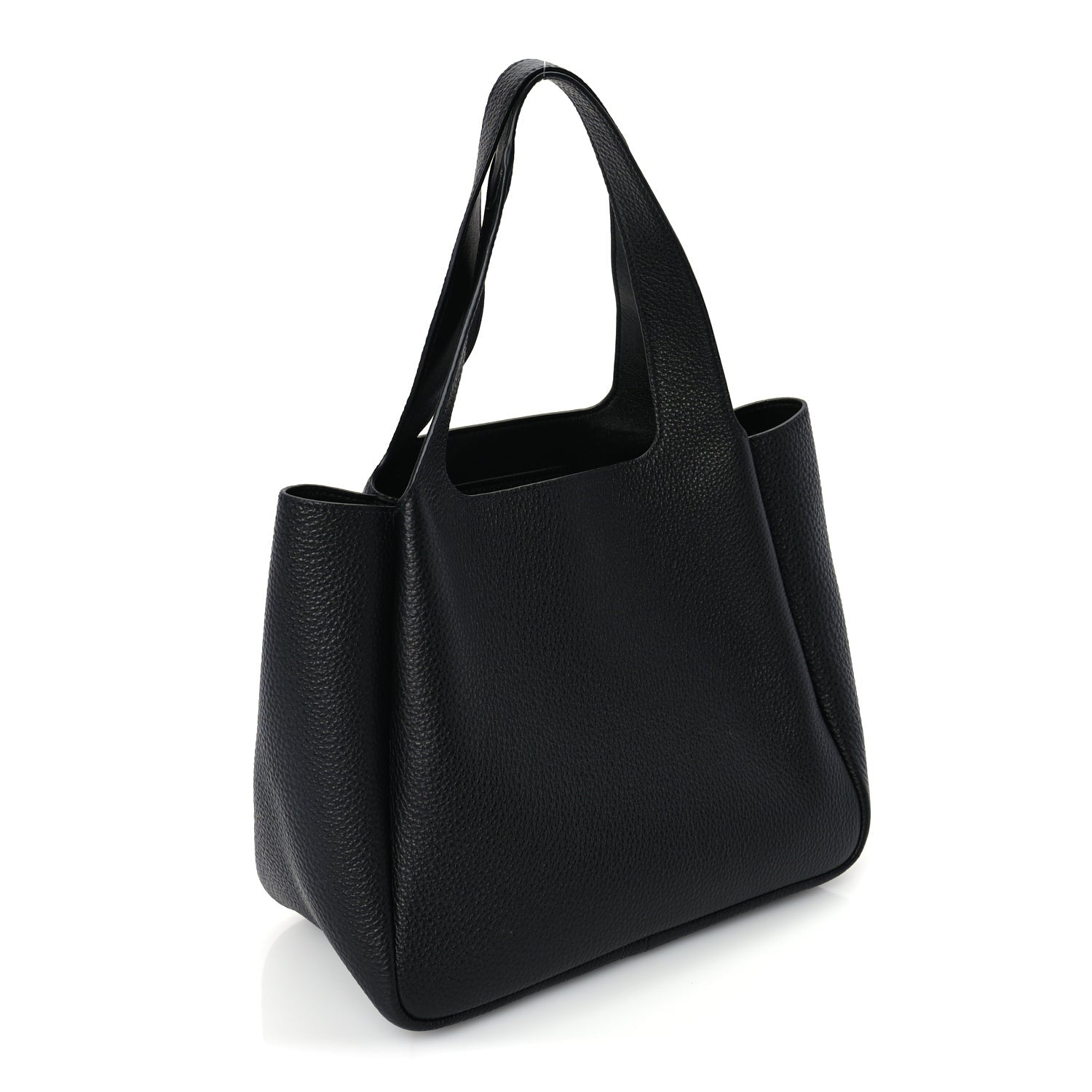 Prada Vitello Daino Soft Small Dynamique Tote Black 2 of 8