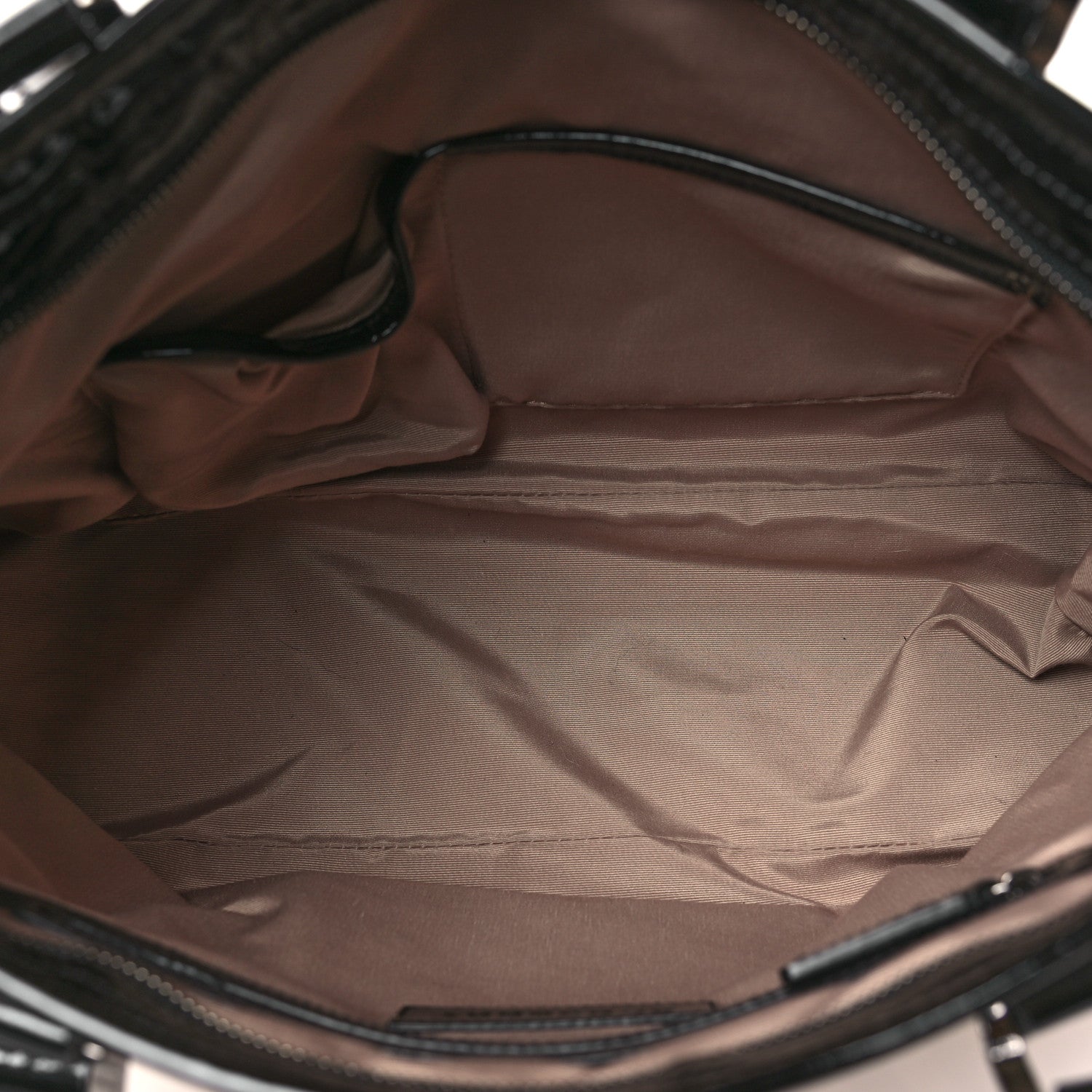 Burberry Metallic Calfskin Nova Check Small Nickie Tote Black 5 of 9