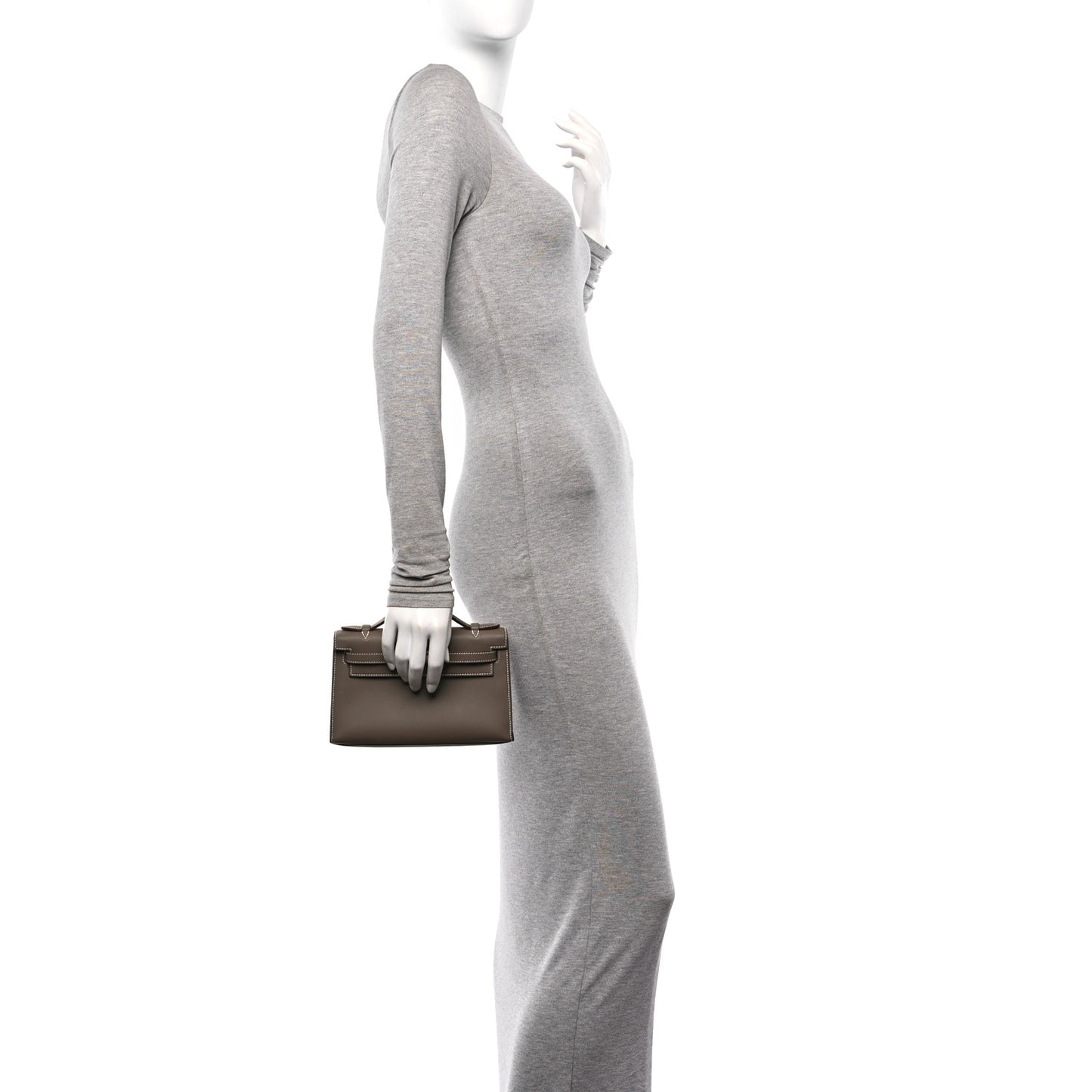 Swift Kelly Pochette Clutch Etoupe