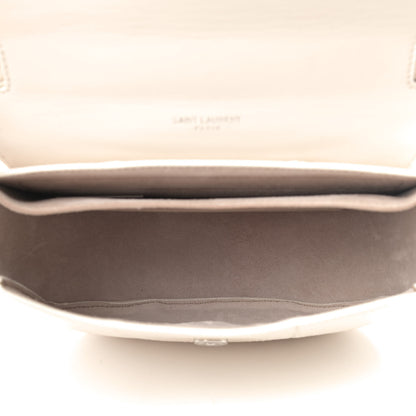 Saint Laurent Snakeskin Small Kaia Satchel Off White 4 of 4