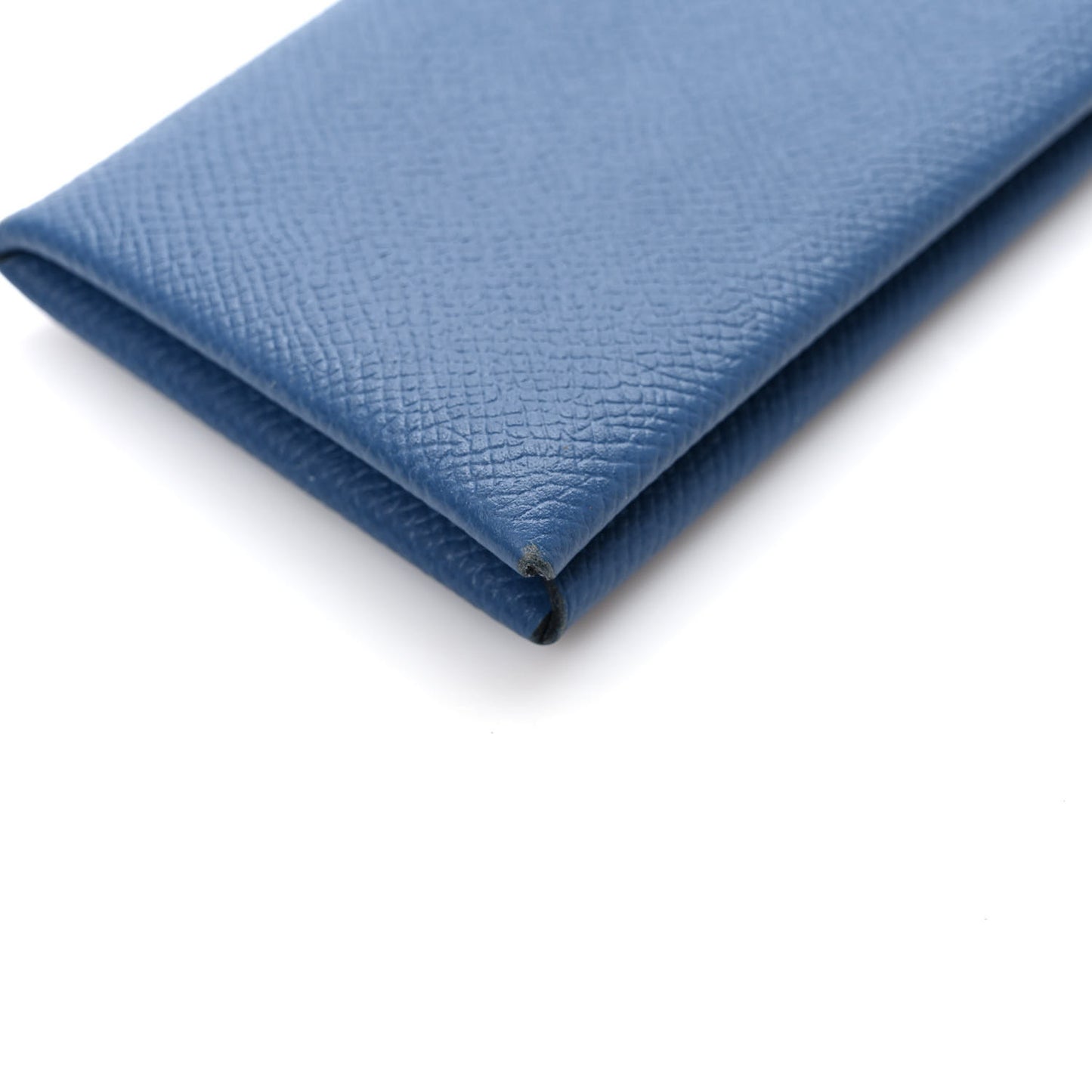 Epsom Calvi Card Case Bleu Saphir