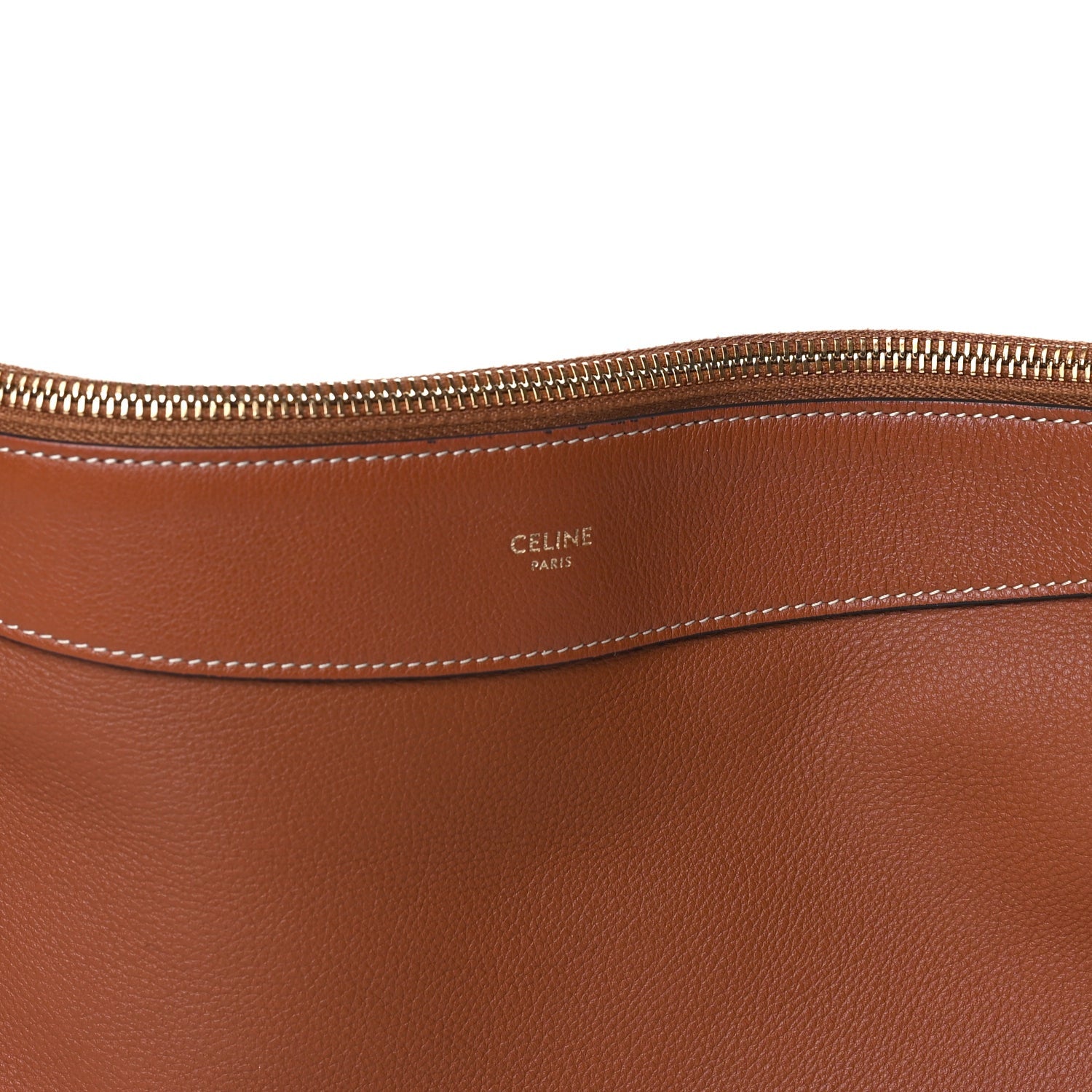 Celine Supple Calfskin Large Romy Shoulder Bag  Tan 6 of 7
