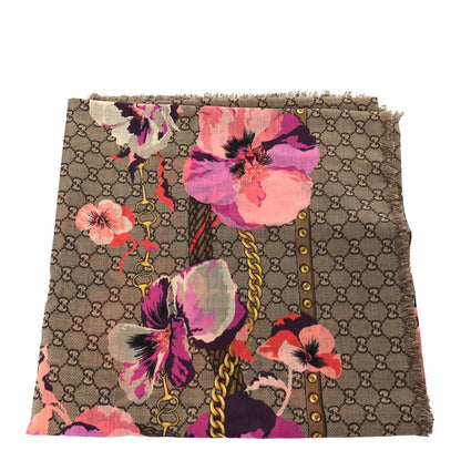 Gucci SL Big Panshie GG Wool Shawl Roseate Beige 1 of 4