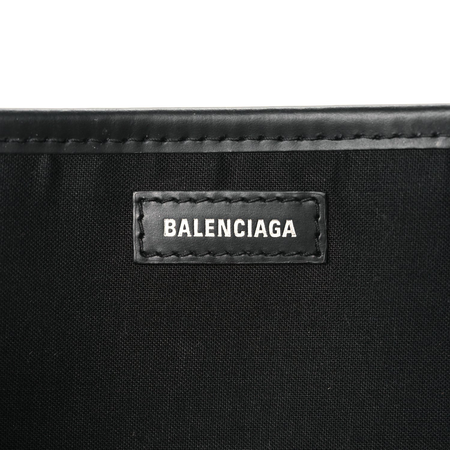 Balenciaga Cotton Canvas Calfskin Navy Cabas XS Black 6 of 10