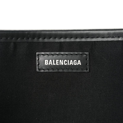 Balenciaga Cotton Canvas Calfskin Navy Cabas XS Black 6 of 10