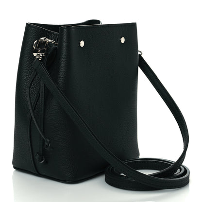 Louis Vuitton Calfskin Nano Lockme Bucket Black 3 of 9