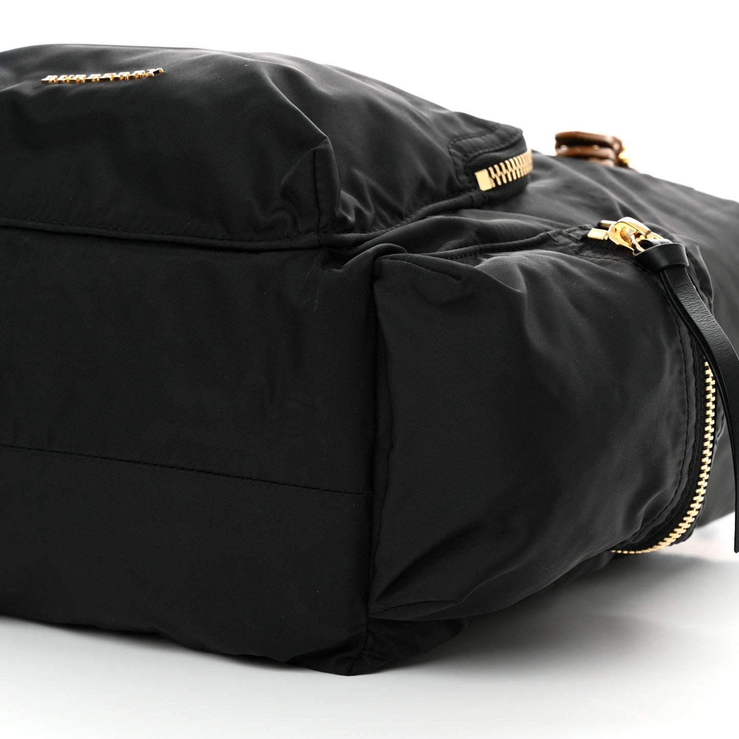 Nylon Large Rucksack Backpack Black