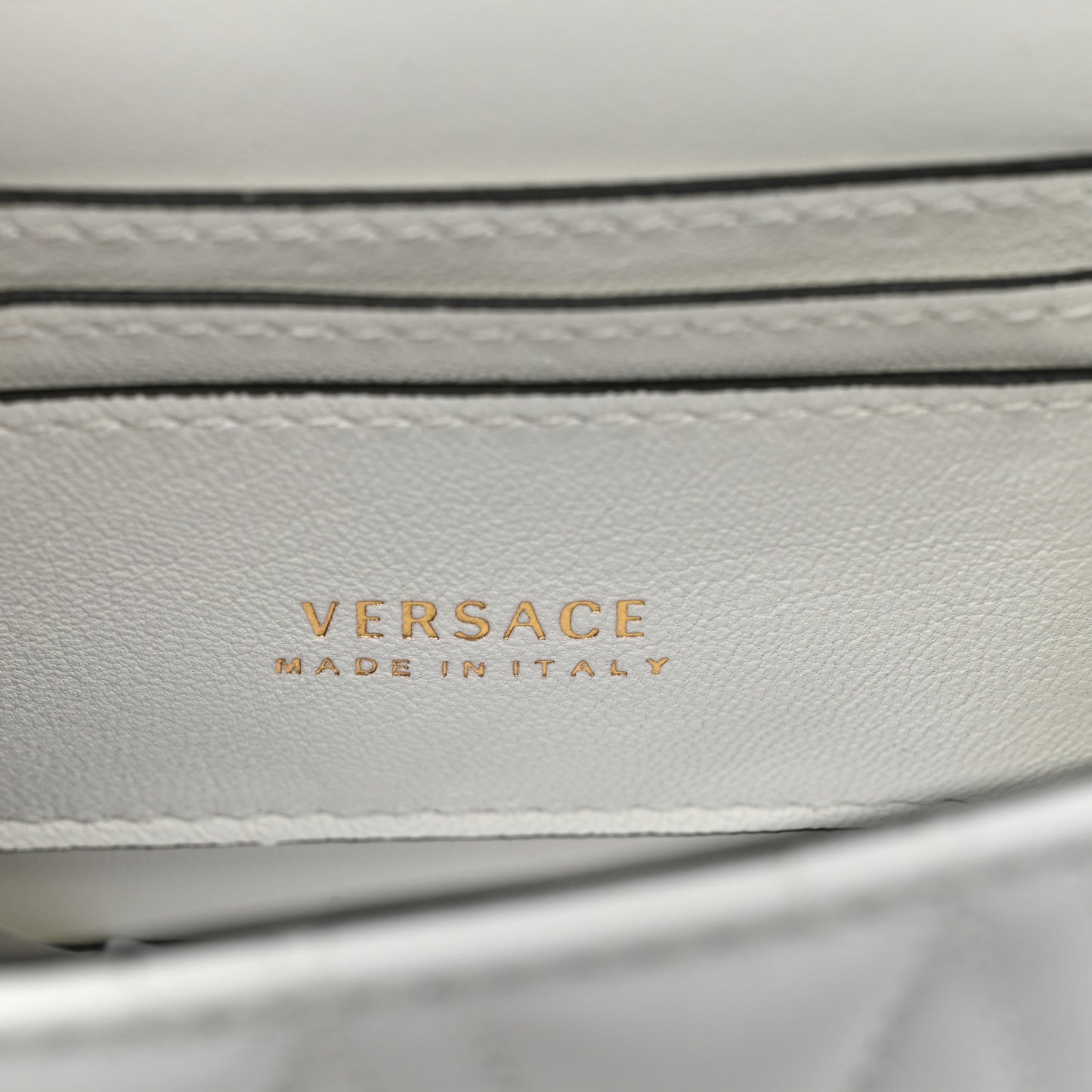 Nappa Quilted Virtus Evening Bag White