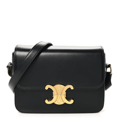 Celine Shiny Calfskin Teen Triomphe Black 1 of 7