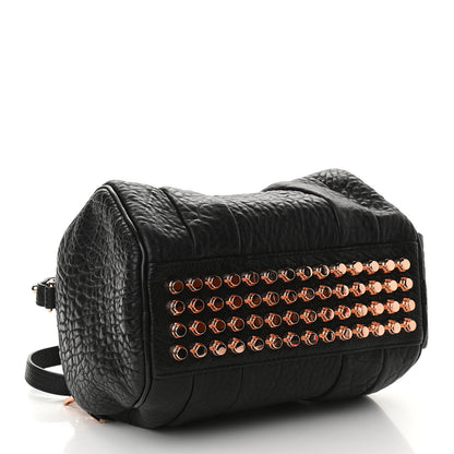 Alexander Wang Pebbled Lambskin Rockie Black Rose Gold Hardware 3 of 7