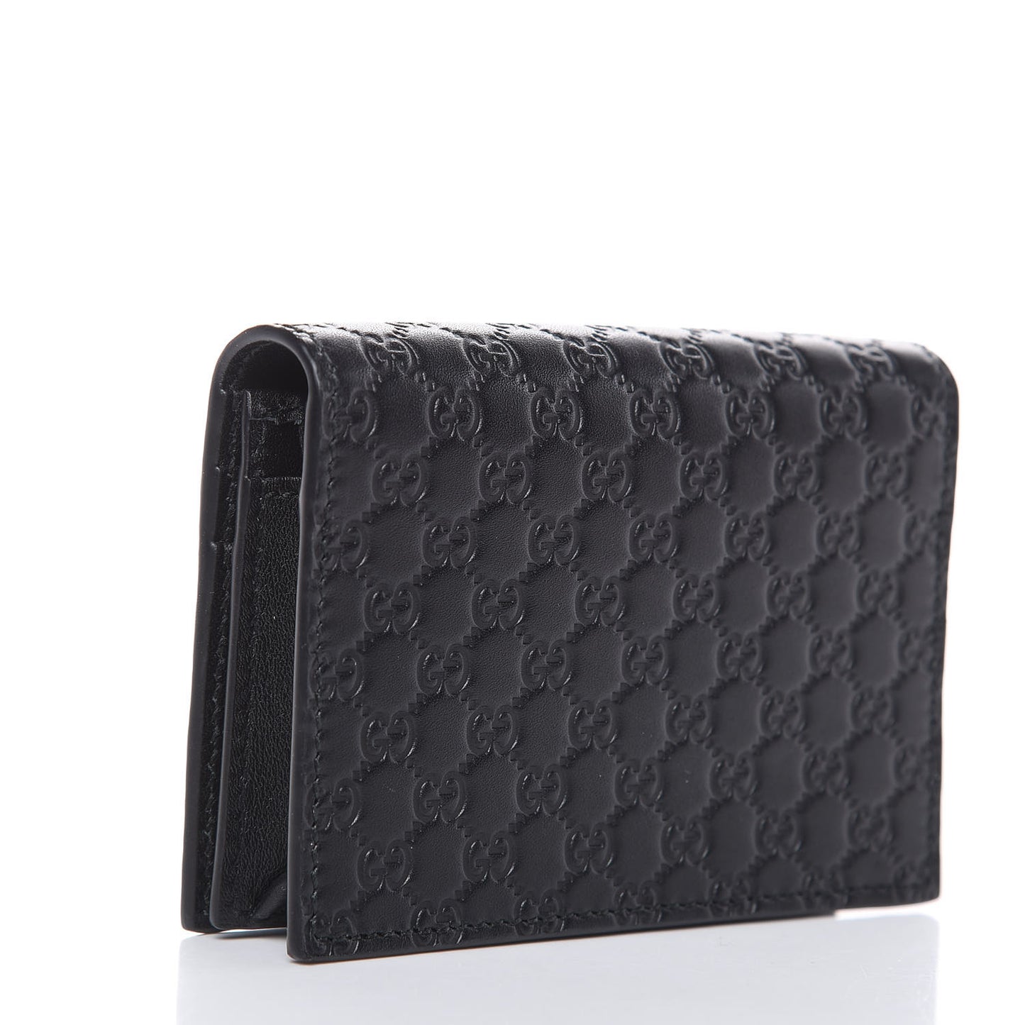Microguccissima Card Case Wallet Black