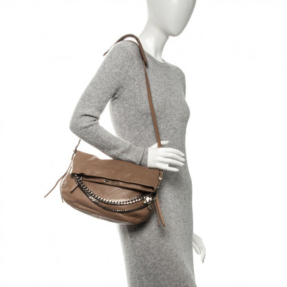 Jimmy Choo Lambskin Small Biker Hobo Buff 2 of 7