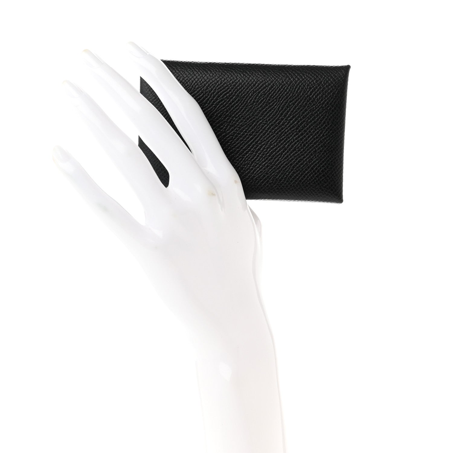 Hermes Epsom Calvi Card Case Black 2 of 7