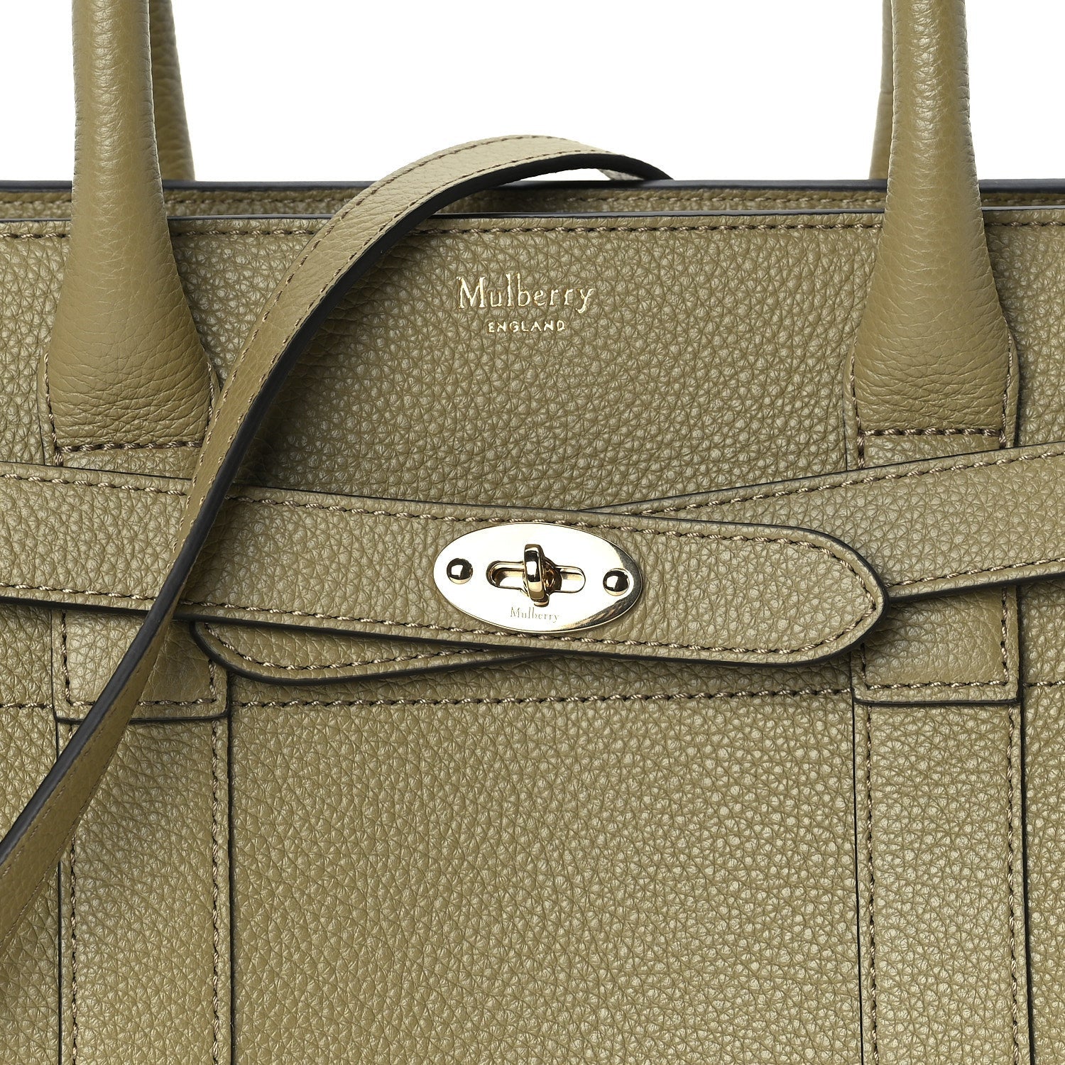 Mulberry Small Classic Grain Mini Zipped Bayswater Green 6 of 8