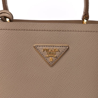 Prada Saffiano Cuir Calfskin Small Panier Bucket Bag Cipria 6 of 8