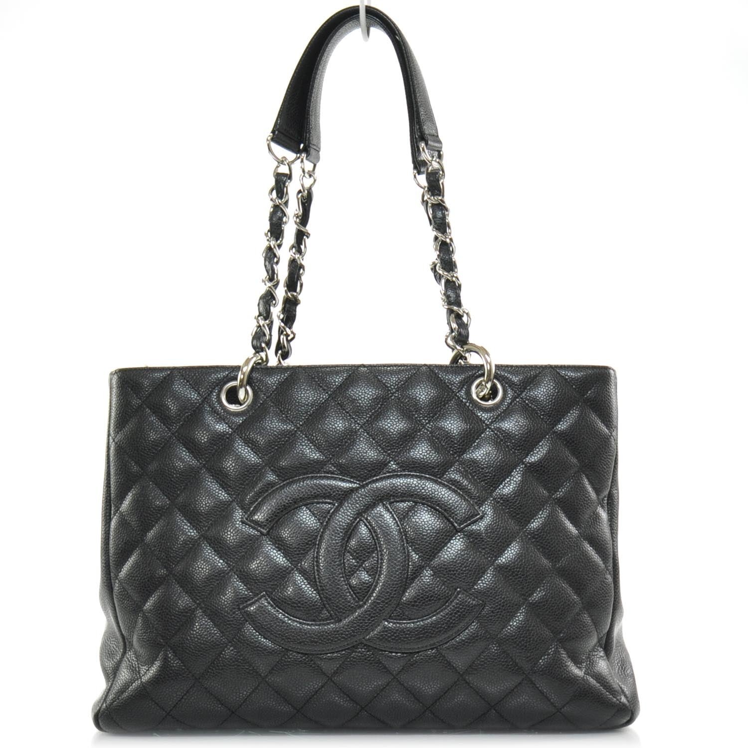 Chanel Caviar Quilted Grand Shopping Tote GST Black 2 of 11