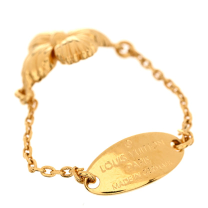 Louis Vuitton Crystal Blooming Strass Ring Set M Gold 4 of 9