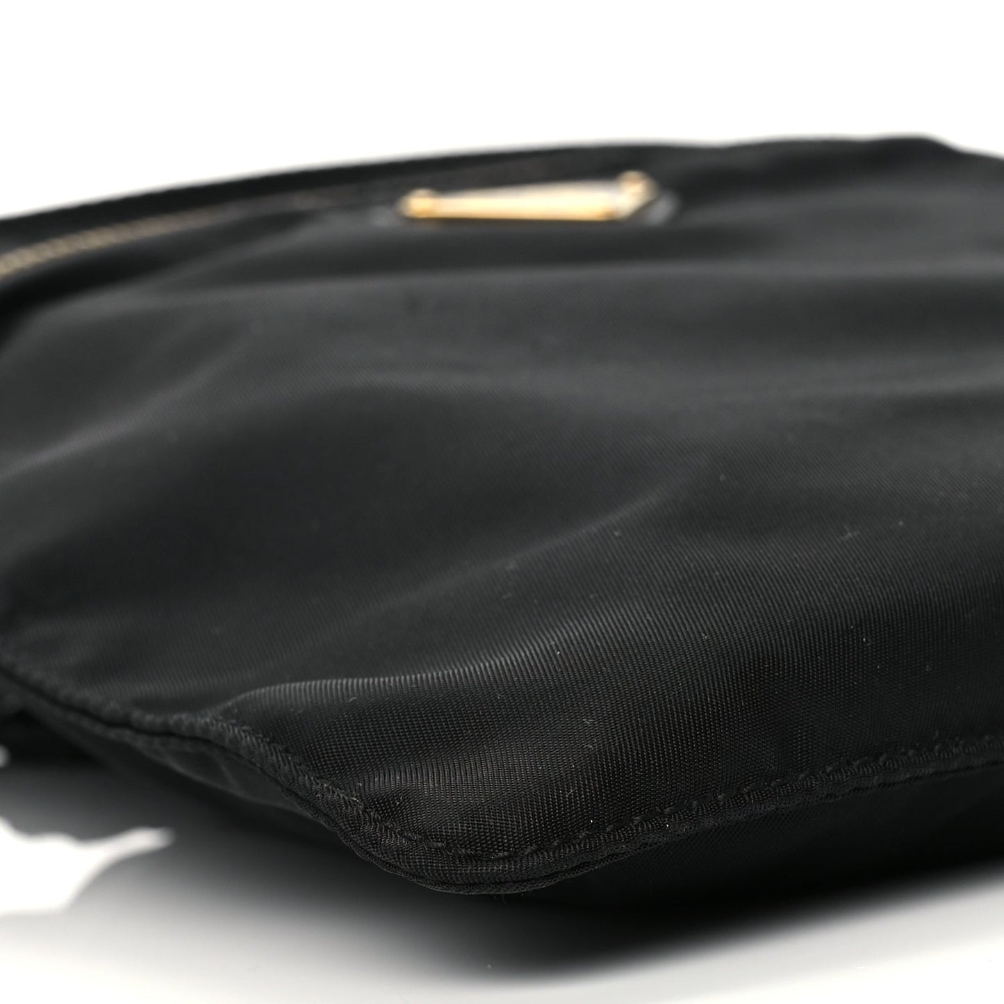 Nylon Vela Flat Messenger Bag Black