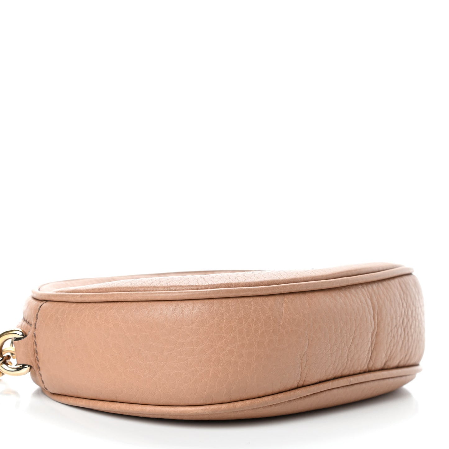 Pebbled Calfskin Mini Soho Chain Bag Camelia