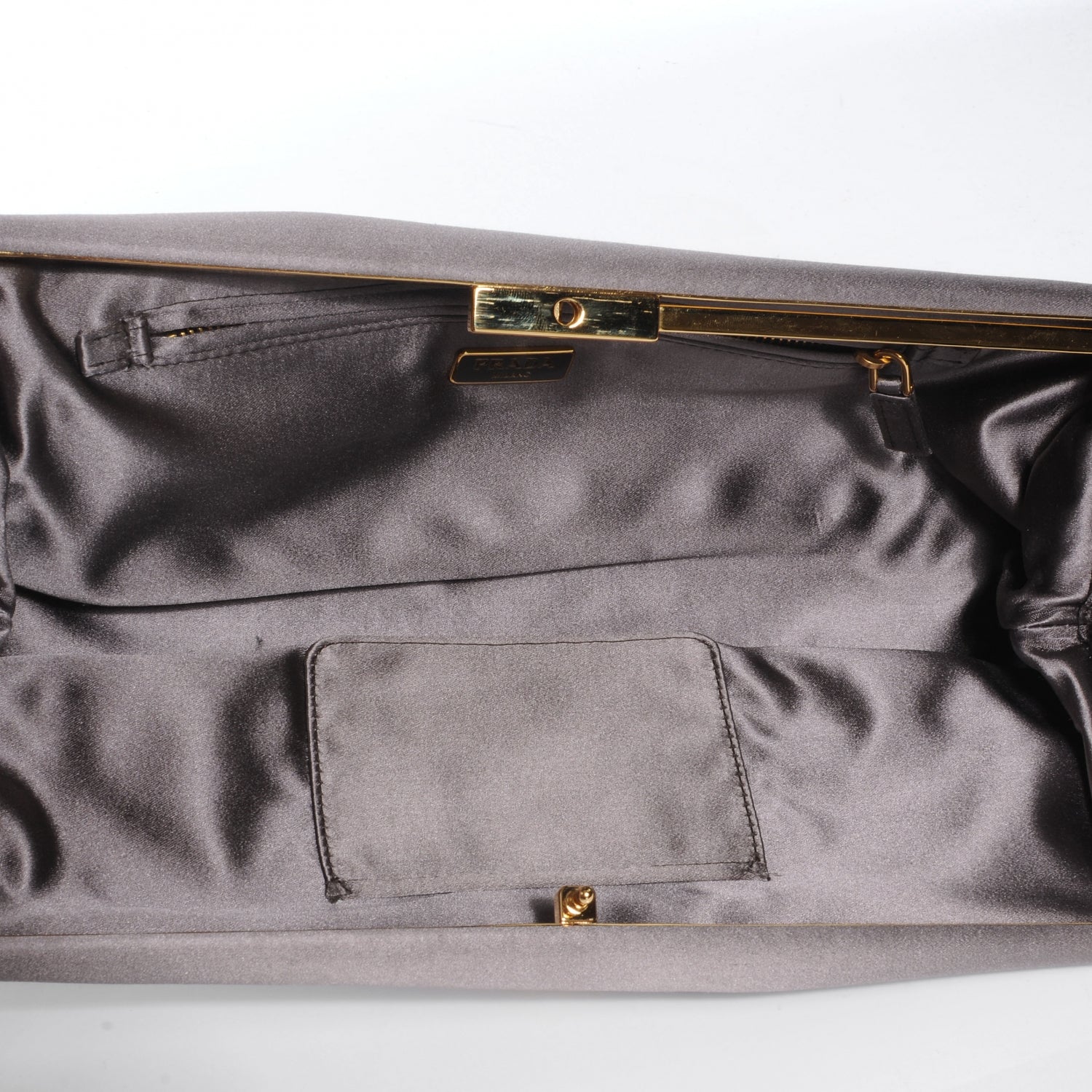 Prada Satin Frame Evening Bag 7 of 10